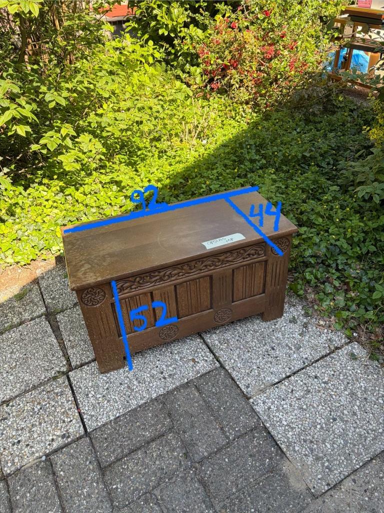 Leuke houten vintage kist, Ophalen, Minder dan 50 cm, Gebruikt, 50 tot 100 cm