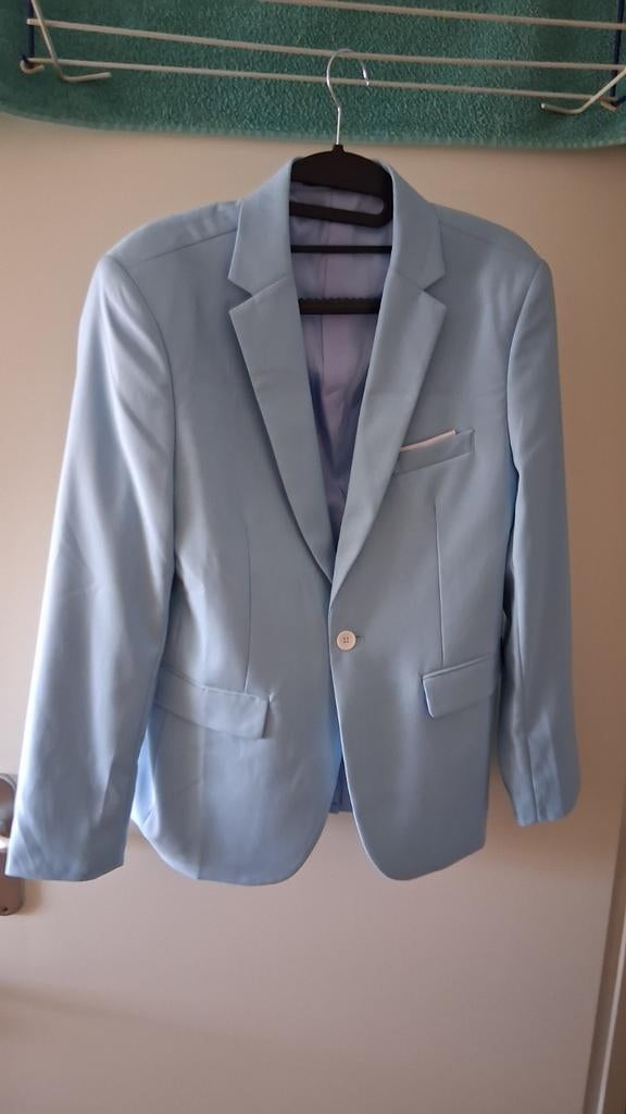 Nieuw licht blauw colbertje, Kleding | Heren, Kostuums en Colberts, Ophalen, Nieuw, Maat 56/58 (XL), Blauw