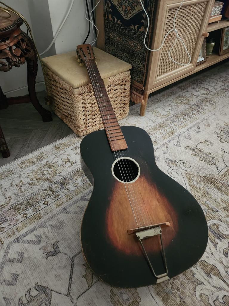 Vintage gitaar 6snaren opknapper, Ophalen of Verzenden, Gebruikt, Klassieke of Spaanse gitaar