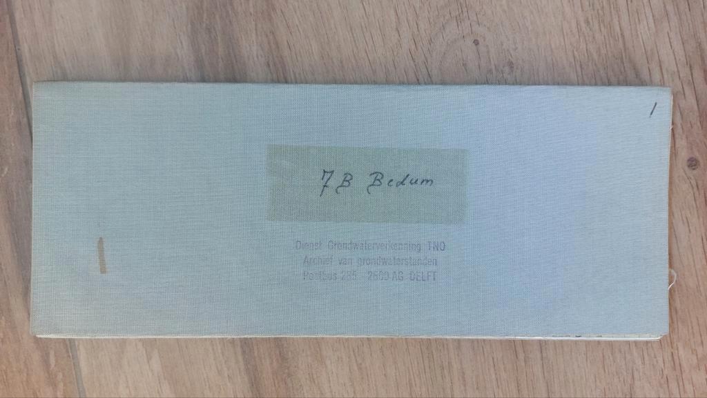 7B Bedum Middelstum Winsum Baflo Kantens stafkaart uit 1982, Topografische Dienst Nederland, Ophalen of Verzenden, 1800 tot 2000