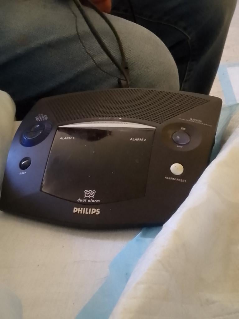 Philips Digitale Wekkerradio met Dubbel Alarm, Ophalen, Gebruikt, Digitaal