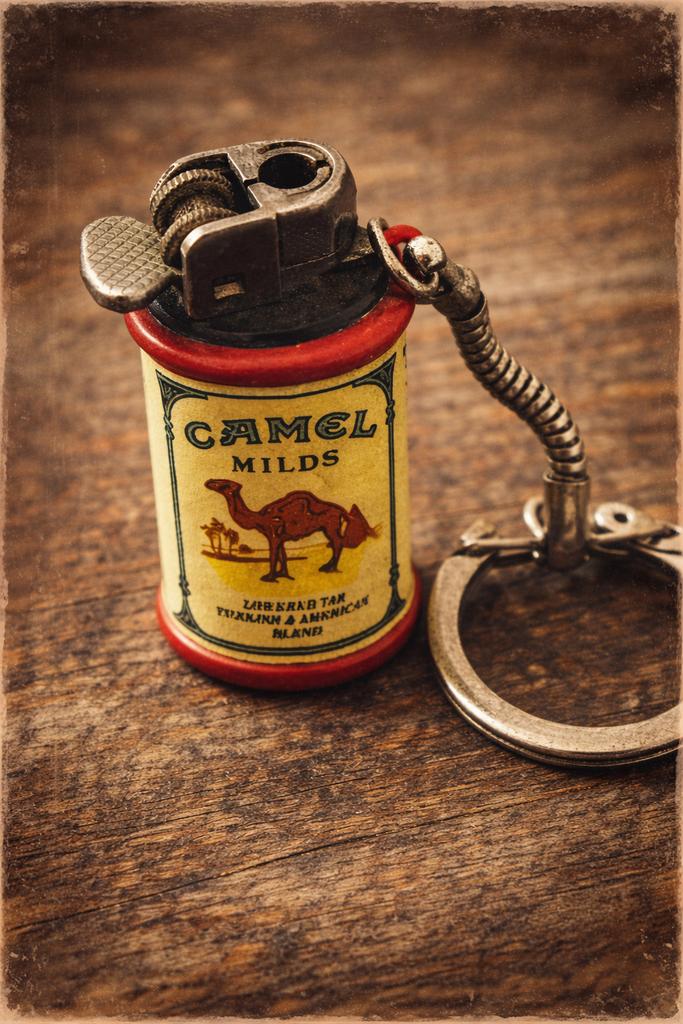 Vintage Camel aansteker sleutelhanger – mini lighter, Verzenden, Zo goed als nieuw, Merk
