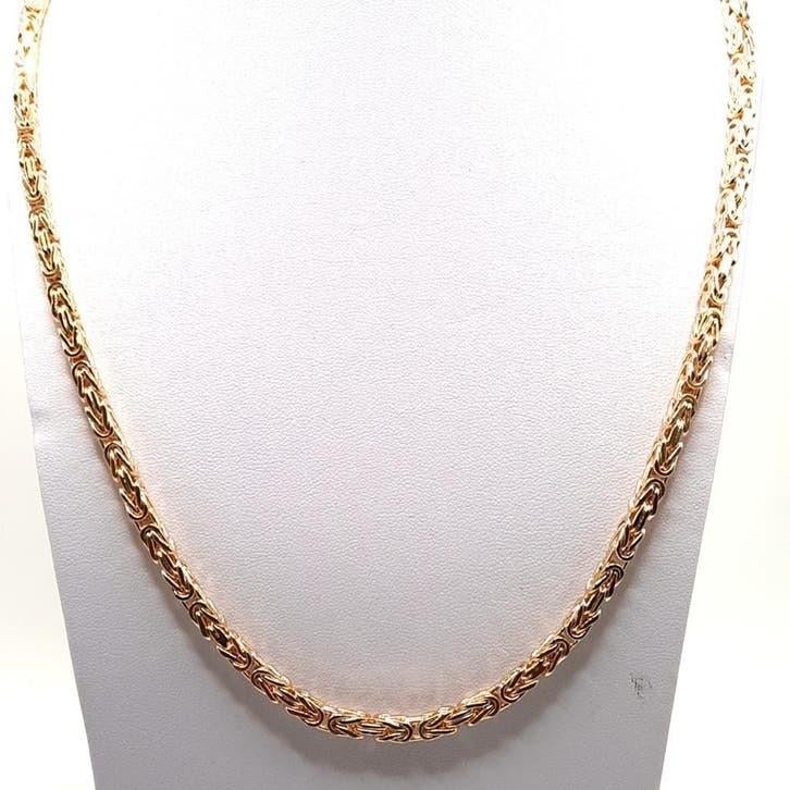 Gouden Koningsketting 14kt, Www.bredajuwelier.nl, Nieuw, Ophalen of Verzenden, Www.bredajuwelier.nl