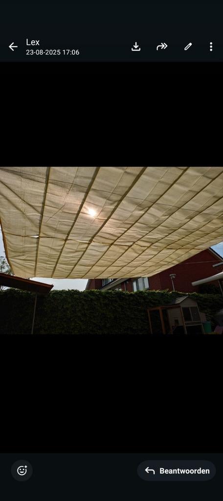 -- 2 schaduwdoeken --, Tuin en Terras, Ophalen, Gebruikt, 450 cm of meer