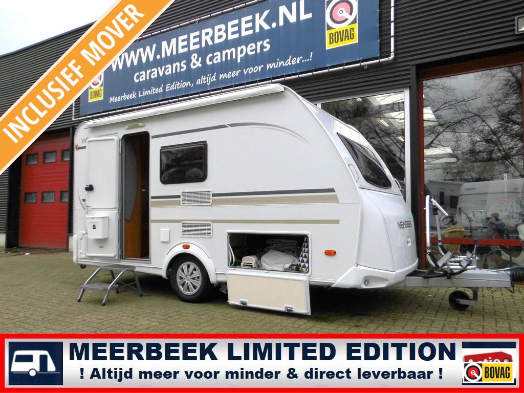 WEINSBERG CaraOne 390 QD +MOVER+VOORTENT+FIETSDRAGER, Caravans en Kamperen, Caravans, Overige merken, Schokbreker, Treinzit, Dwarsbed