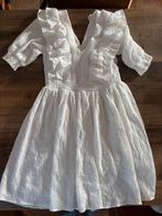 Most Wanted crinkle ruffle dress cream - Maat S, Beige, Ophalen of Verzenden, Zo goed als nieuw, Maat 36 (S)