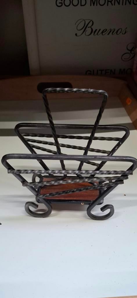 Antieke smeedijzeren filterhouder of servethouder, Ophalen of Verzenden