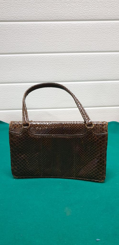 Slangenleren vintage avondtas dames, Ophalen of Verzenden