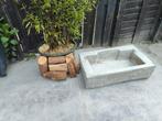 Mooie ruwe trog plantenbak waterbak bloembak LxBxH 97 60 23., Ophalen, Rechthoekig, Hout