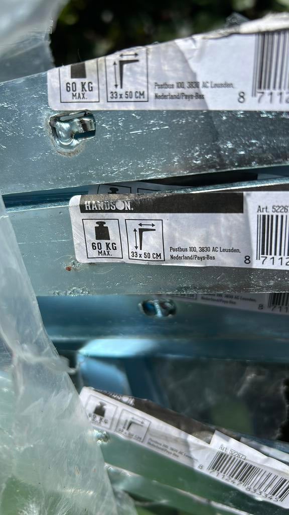 Plank steunen, Doe-het-zelf en Verbouw, Hout en Planken, Zo goed als nieuw, Plank, Overige houtsoorten, Minder dan 200 cm, Minder dan 25 mm