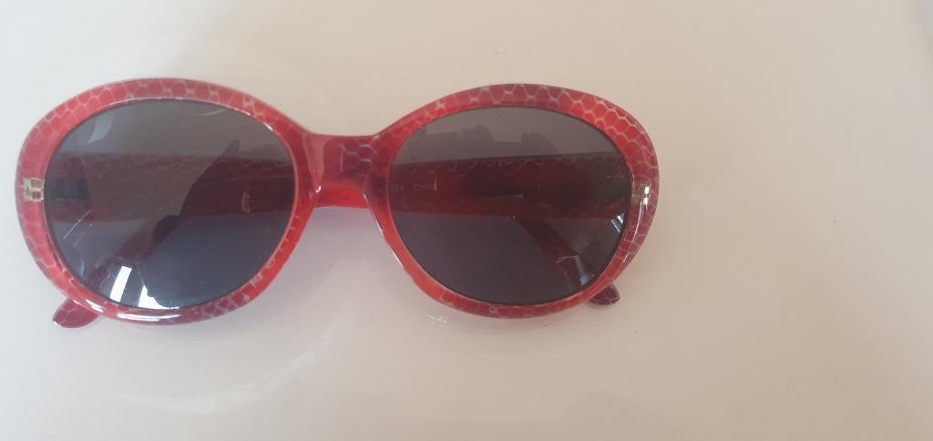 Rode, vintage zonnebril Andrea Jovine A184, Overige merken, Gebruikt, Zonnebril, Ophalen of Verzenden