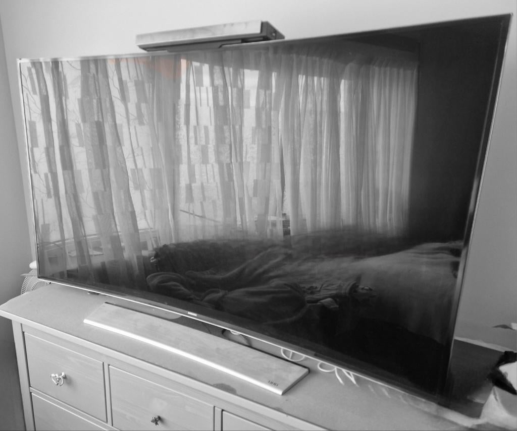 Samsung 55 inch Curved 4K Smart TV UE55HU8500L, Ophalen, 50 Hz, Zo goed als nieuw, Samsung