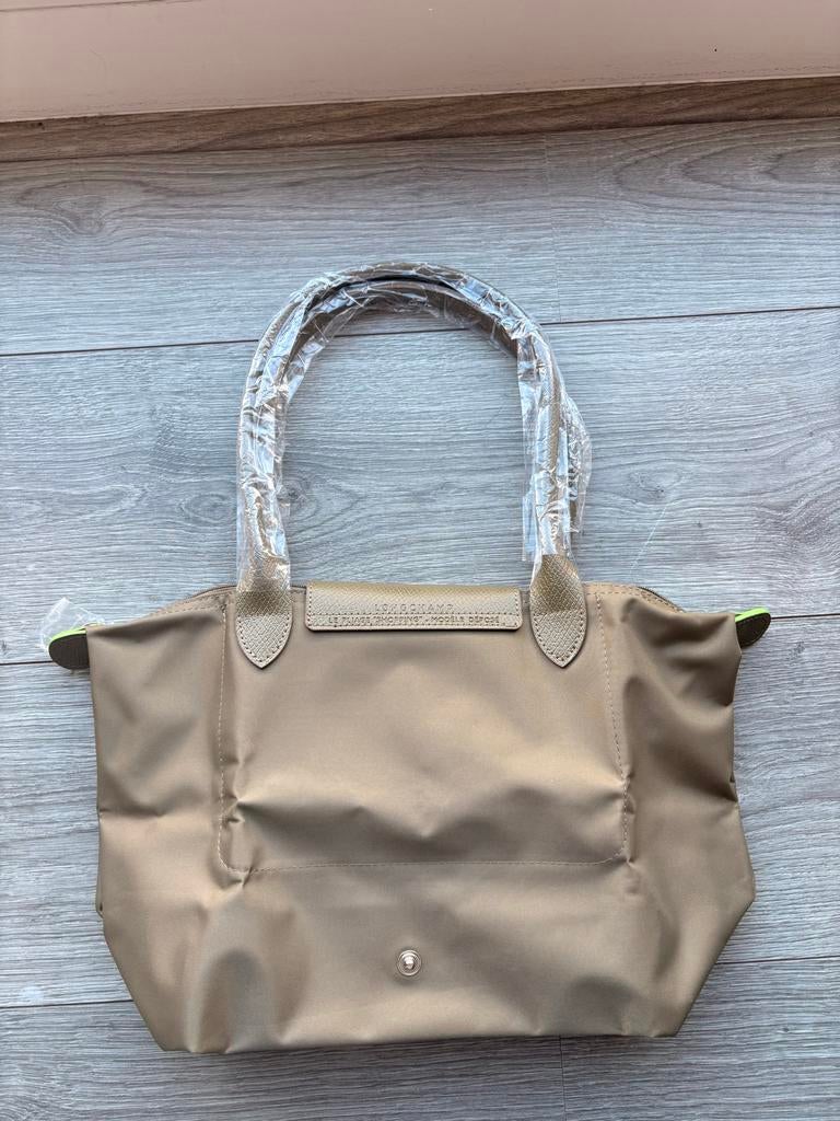 Longchamp Le Pliage Handtas - Nieuw met labels, Ophalen of Verzenden, Nieuw, Beige, Handtas