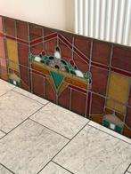 Antiek glas in lood paneel 140x45 cm, Ophalen