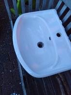 Wastafel met overloop, Doe-het-zelf en Verbouw, Sanitair, Ophalen, Gebruikt, Wastafel