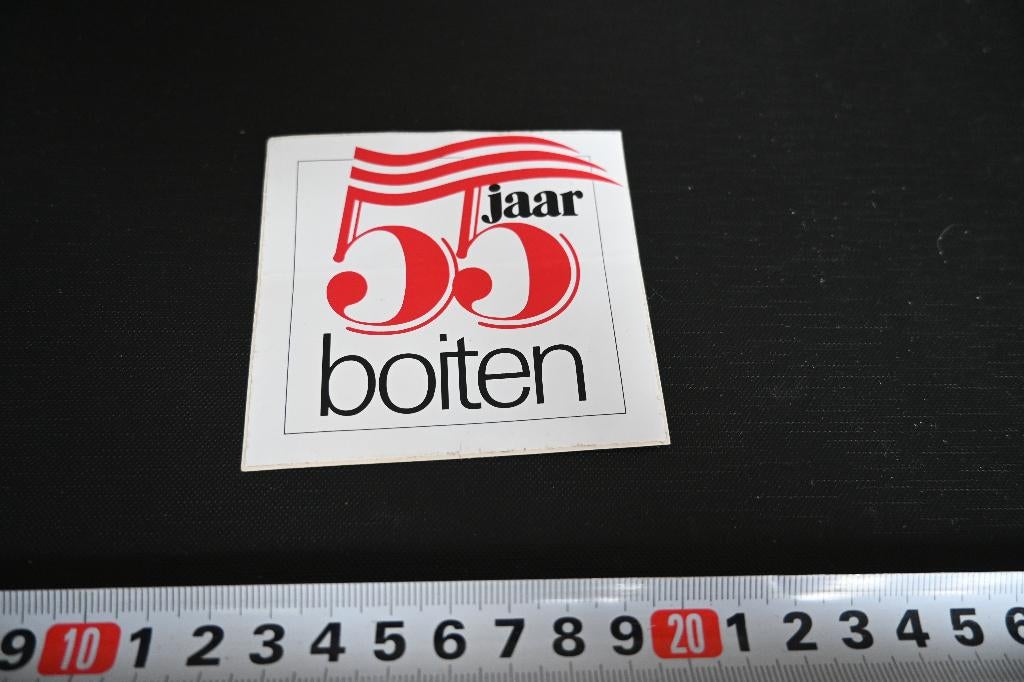 sticker 55 jaar BOITEN, Ophalen, Zo goed als nieuw
