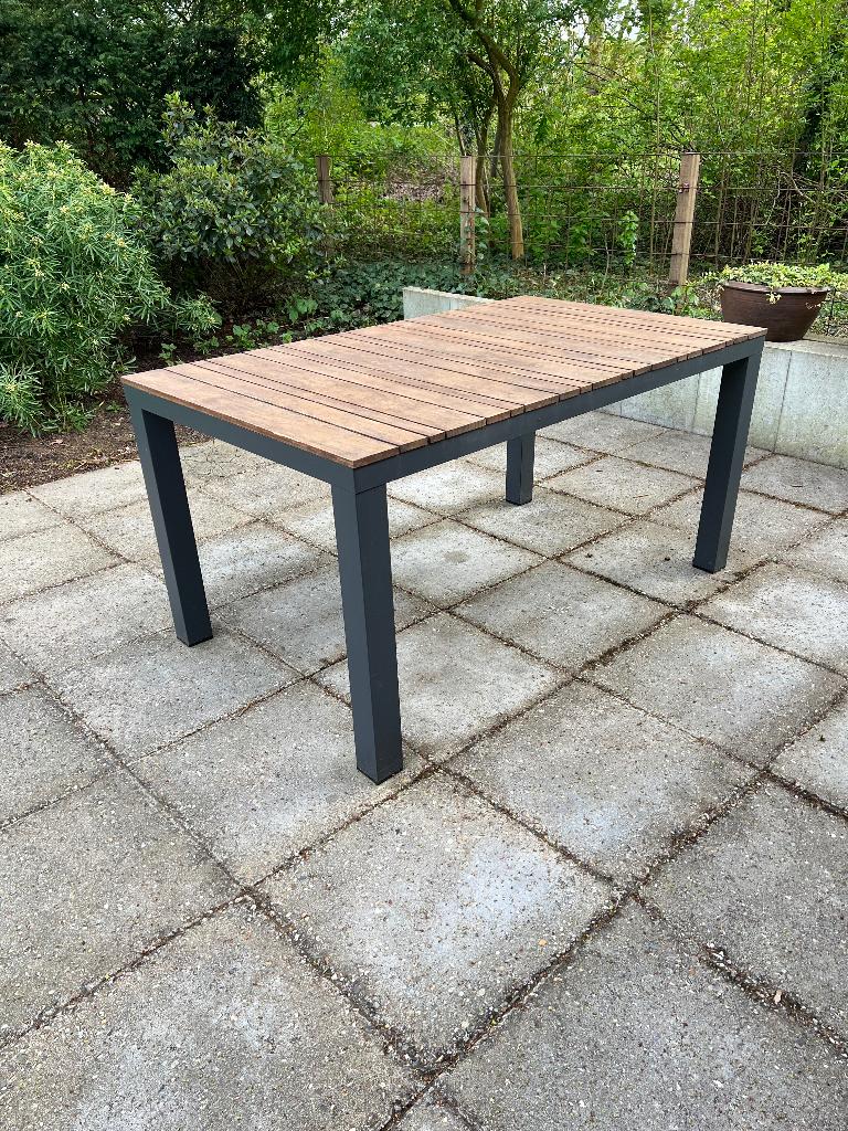 Tuintafel teak 150x90 cm, Ophalen, Gebruikt, Rechthoekig, Teakhout