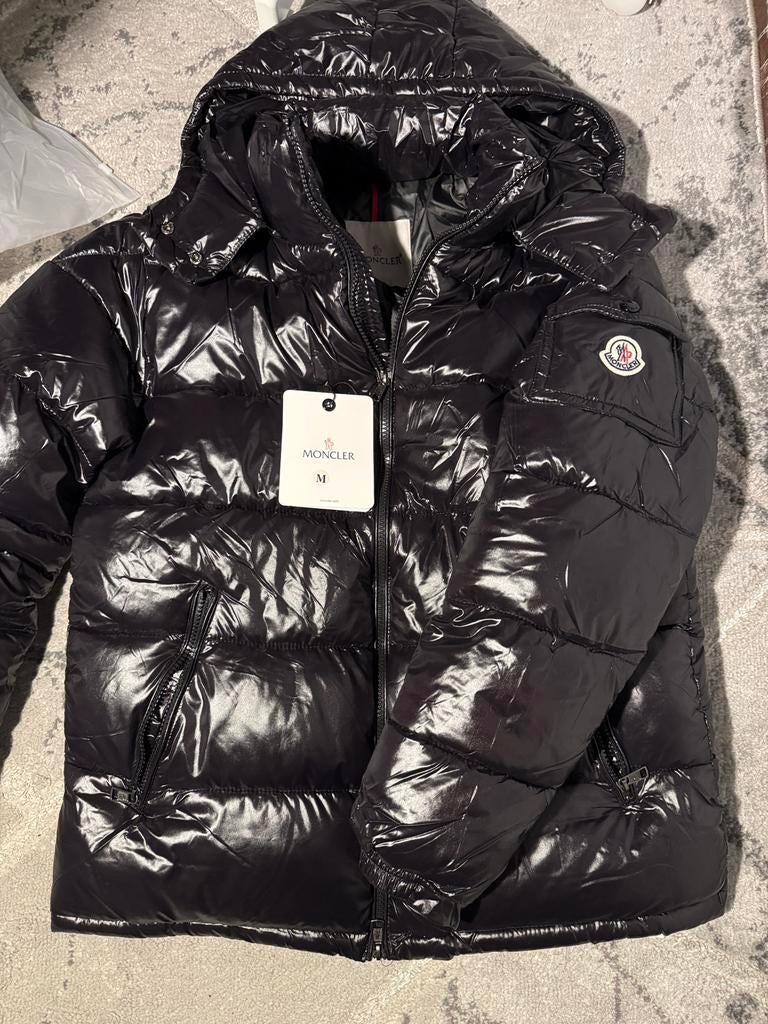 Moncler jas, Ophalen of Verzenden, Zo goed als nieuw, Zwart