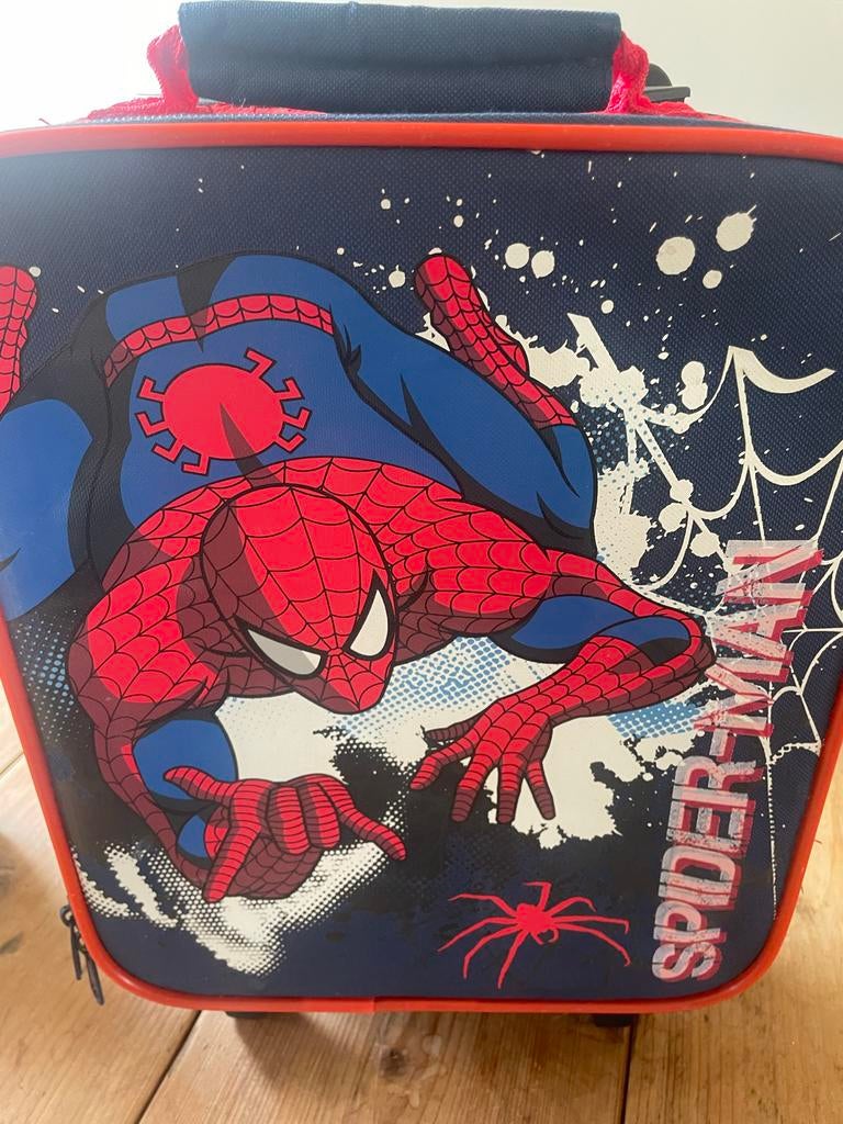 Kinder rolkoffertje Spider-Man, Wieltjes, Blauw, Minder dan 40 cm, Minder dan 35 cm