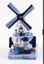 Delfts Blauw Windmolen met Kussend Stel – Souvenir Holland, Ophalen of Verzenden, Nieuw