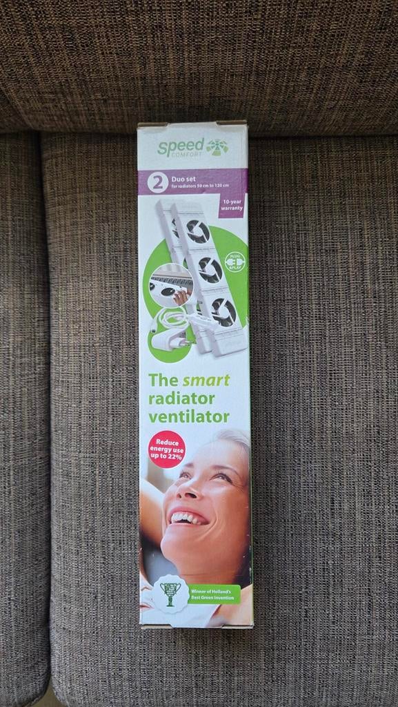 Speed comfort radiator ventilator 2 duo set, Minder dan 30 cm, Radiator, Nieuw, Minder dan 60 cm