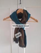 Nieuwe 3-laagse 100% wol sjaal in petrol, kaki & navy blauw, Kleding | Dames, Mutsen, Sjaals en Handschoenen, Maat 46/48 (XL) of groter