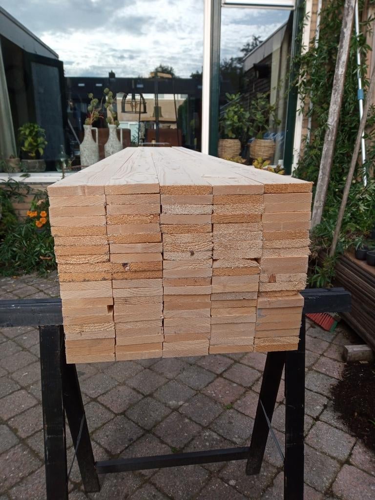 Vuren houten latten te koop, Doe-het-zelf en Verbouw, Hout en Planken, Ophalen, Minder dan 25 mm, Nieuw, Plank