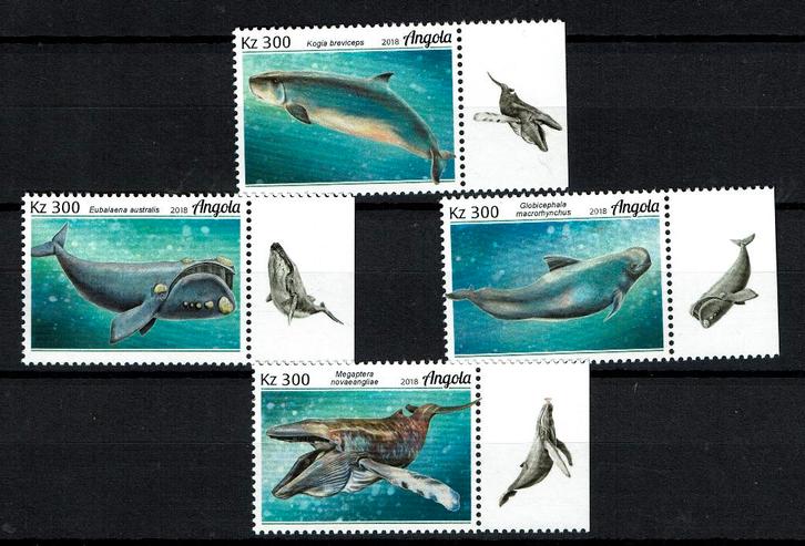 ANGOLA 2018 PF SERIE WALVISSEN ZEELEVEN ZEEZOOGDIEREN WALE, Postzegels en Munten, Postzegels | Thematische zegels, Postfris, Dier of Natuur