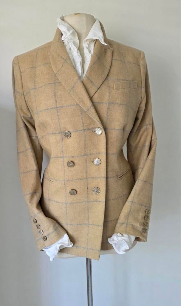 Purdey double breasted blazer in wolmelange 40/42, Purdey, Verzenden, Overige kleuren, Jasje