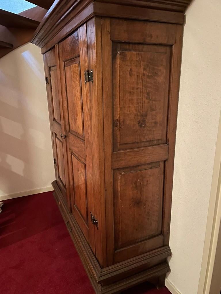Massief eiken servieskast, Huis en Inrichting, Kasten | Buffetkasten, Zo goed als nieuw, 150 tot 200 cm, 100 tot 150 cm, 25 tot 50 cm