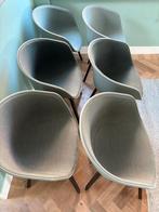 6x HAY AAC 22 Stoelen - Groen gestoffeerd, eiken onderstel, Ophalen, Overige kleuren, Zo goed als nieuw, Stof