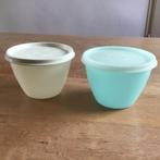 2x Tupperware vintage koelkast kom bak Koelkastkom blauw wit, Ophalen of Verzenden, Gebruikt, Blauw, Bak of Kom