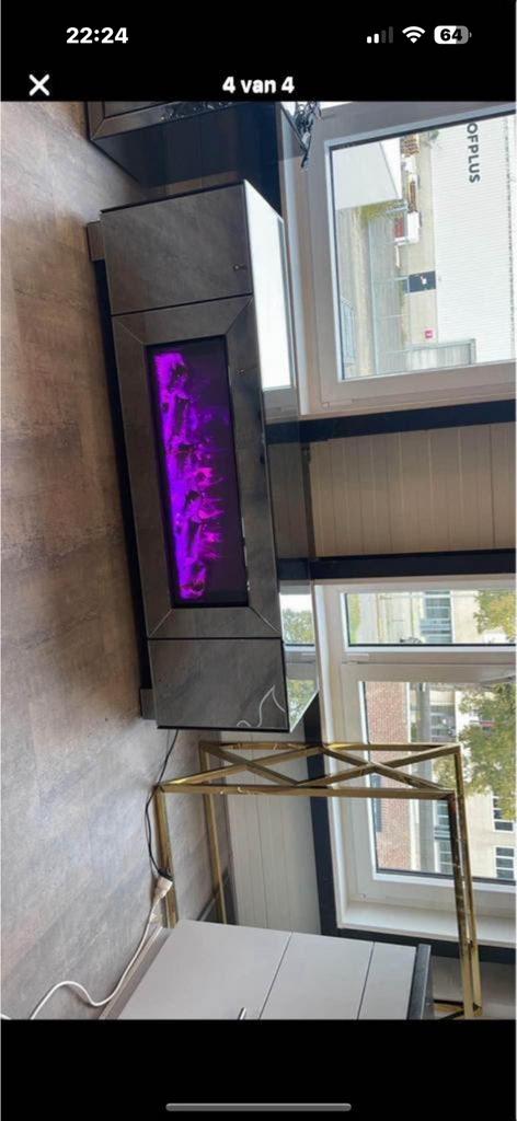 Showmodel tv meubel met haard!, Huis en Inrichting, Kasten | Televisiemeubels, 150 tot 200 cm, Ophalen of Verzenden, Zo goed als nieuw