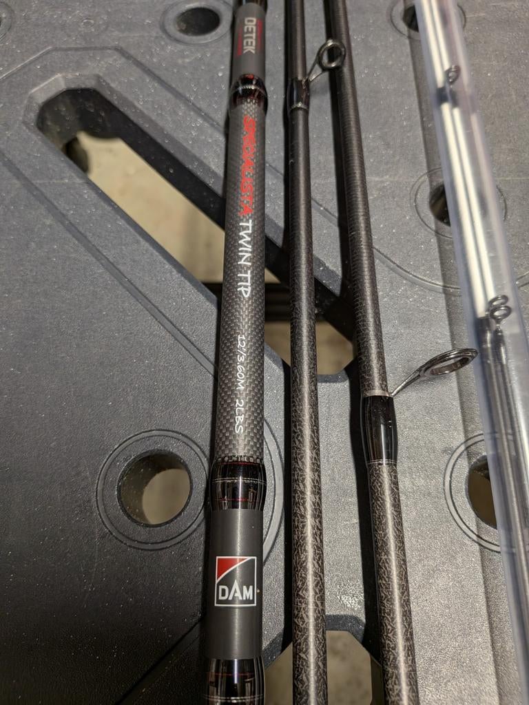 Dam Detek twin tip + Daiwa molen penhengel/feederhengel, Ophalen of Verzenden, Nieuw, Complete set
