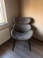 Fauteuil Cezar stof antraciet - Comfortabele designstoel, Huis en Inrichting, Fauteuils, Ophalen, Zo goed als nieuw, Stof, 75 tot 100 cm