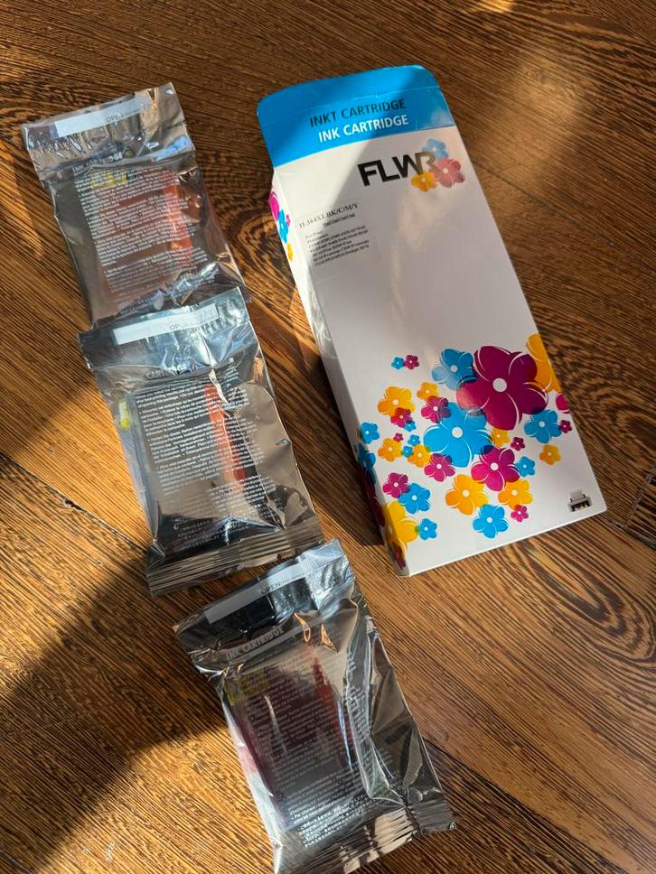 FLWR 364 Inktcartridges - Geel, Roze, Blauw, Computers en Software, Printerbenodigdheden, Nieuw, Cartridge, Ophalen of Verzenden