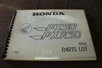 Honda PX50 PXR50 1984 parts list onderdelen boek, Ophalen of Verzenden, Gebruikt