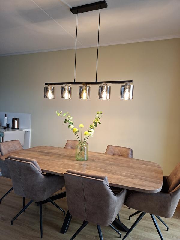 PRAXIS EGLO Hanglamp Cadley smokey Zwart, Ophalen, Zo goed als nieuw, Minder dan 50 cm