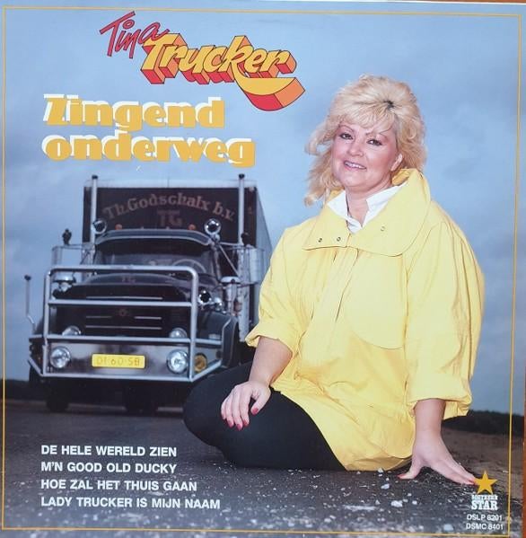 Lp tina trucker gezocht, zie foto's, Ophalen of Verzenden, Zo goed als nieuw, Overige formaten, Levenslied of Smartlap