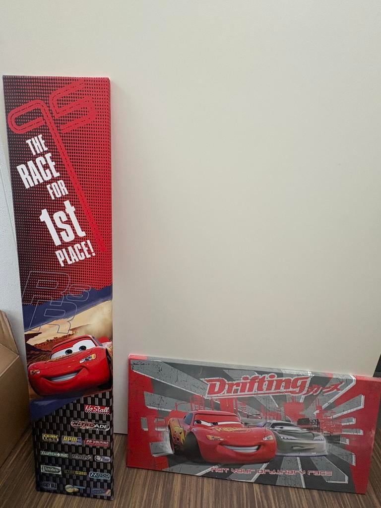 Cars canvas schilderijen, Ophalen, Zo goed als nieuw, Wanddecoratie