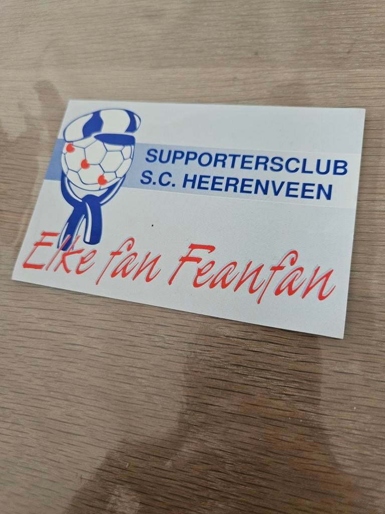 Sc Heerenveen Voetbal sticker, Ophalen of Verzenden, Zo goed als nieuw