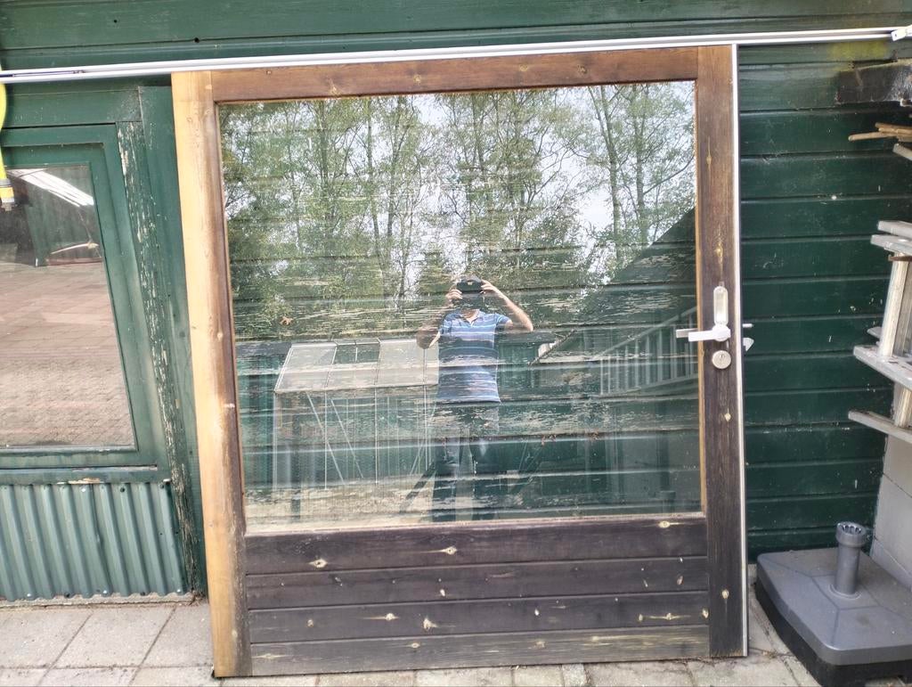 Schuifdeur., Ophalen, Hout, 150 tot 200 cm