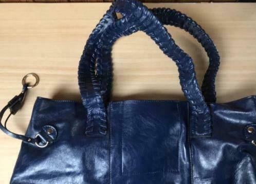 Handtas met uitneembare binnentas, Ophalen of Verzenden, Zo goed als nieuw, Blauw, Handtas