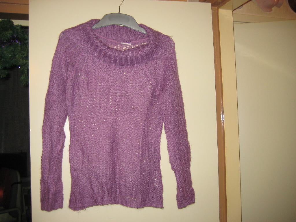 Paarse coltrui, L, Madonna, Ophalen of Verzenden, Zo goed als nieuw, Maat 42/44 (L), Paars