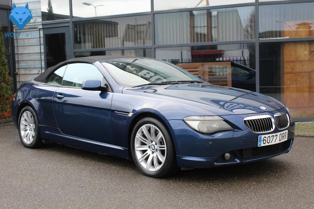 BMW 6 Serie Cabrio 645Ci V8 Automaat, FULL OPTION, Auto's, Stof, Gebruikt, Open dak, Cabriolet
