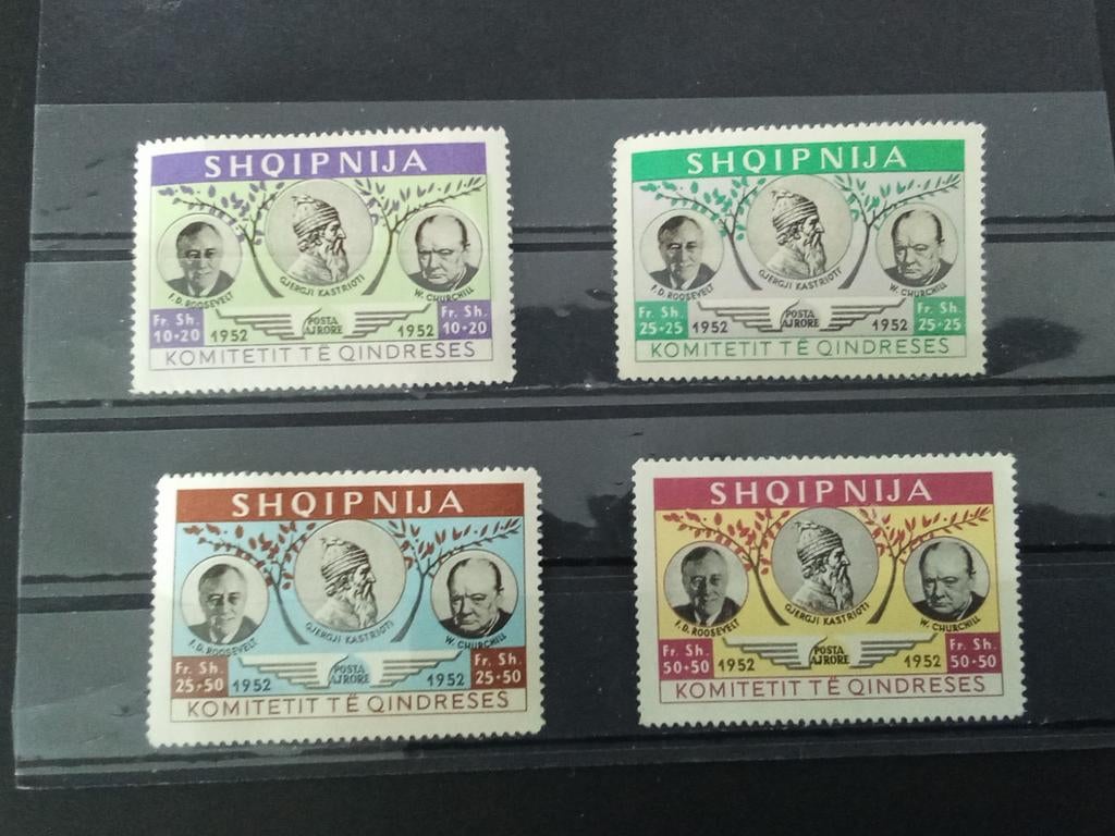 Albanië 1952 Luchtpostzegels PF, Verzenden, Overige landen, Postfris