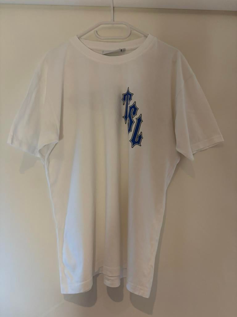 Trapstar shirt met leuke voor en achterkant L, Ophalen of Verzenden, Zo goed als nieuw, Maat 52/54 (L), Wit