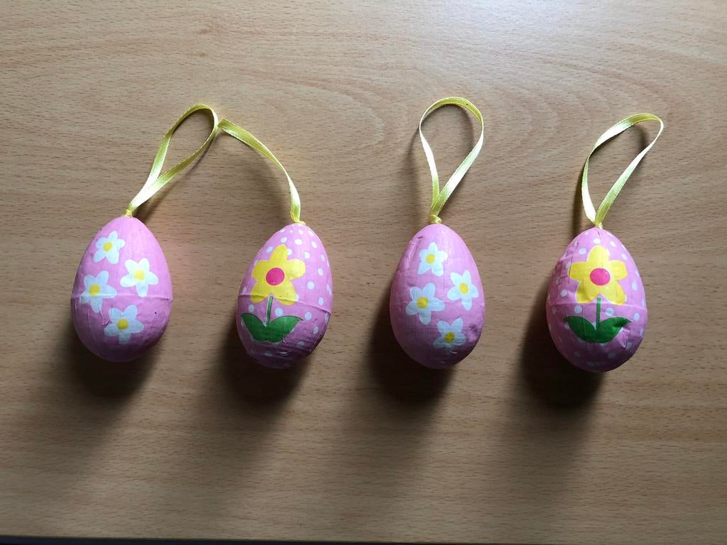 4 paaseieren voor decoratie, Diversen, Ophalen, Gebruikt