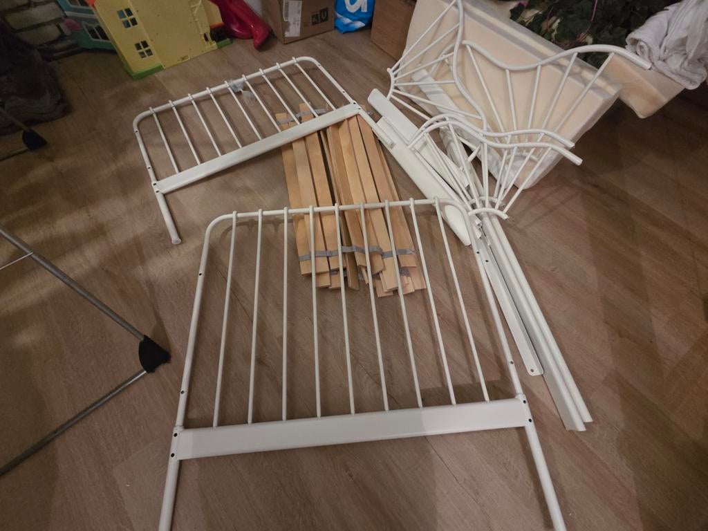 IKEA Minnen meegroeibed inclusief matras, Huis en Inrichting, Ophalen, Verstelbaar, 90 cm, Eenpersoons