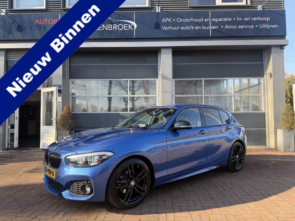 BMW 1-serie 118d High Executive AUT 3X M-SPORT H&K/LED/NL AU, Auto's, Achterwielaandrijving, 4 cilinders, 150 pk, Blauw